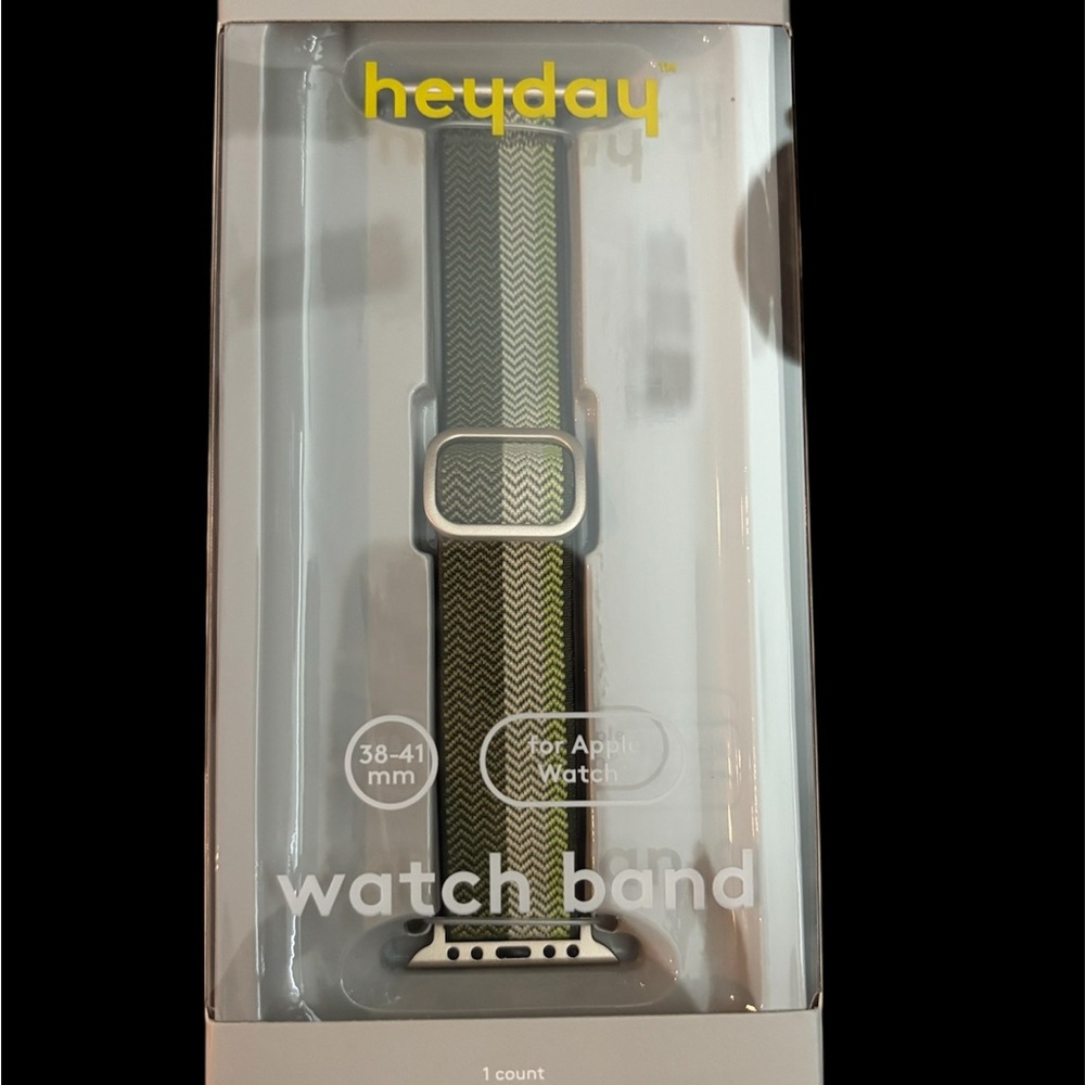 Heyday Olive and Black Chevron Watch Band